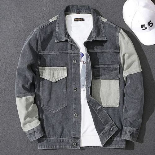 Button Down Denim Jacket Classic Jean Coat