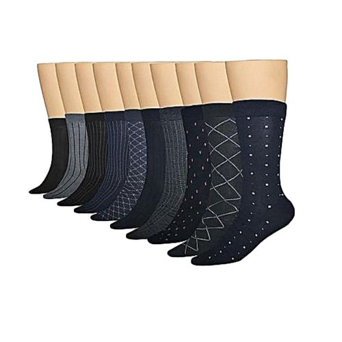 patterned 6 Pairs Office Cotton Socks